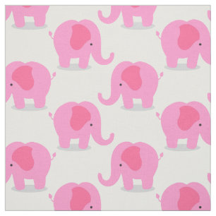 Tissu Cute Elephants Nursery Fabric