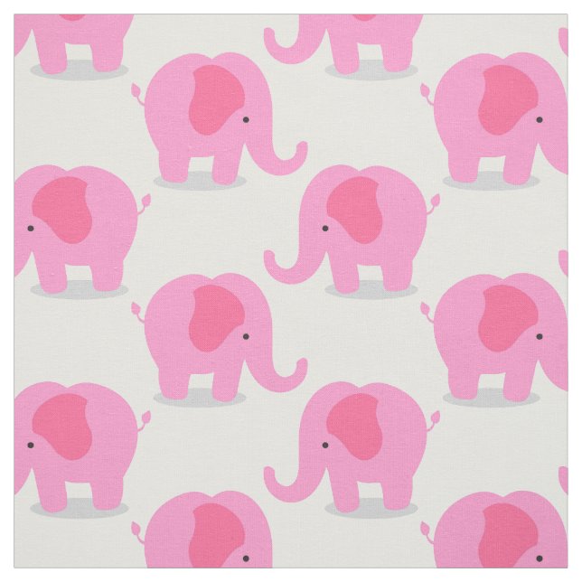 Tissu Cute Elephants Nursery Fabric (Échantillon)
