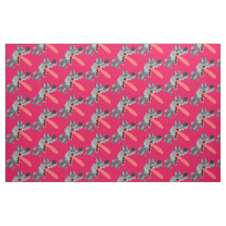 Tissu Cute Excitée Cartoon Wolf Fabric