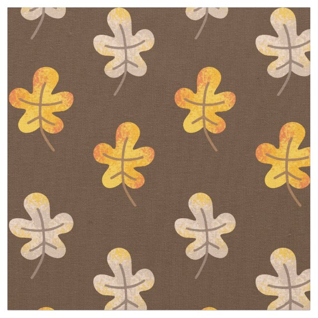Tissu Cute Fall Feuaves Motif (Fermer)
