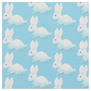 Tissu Cute galaxie rose Bunny, lapin aux étoiles