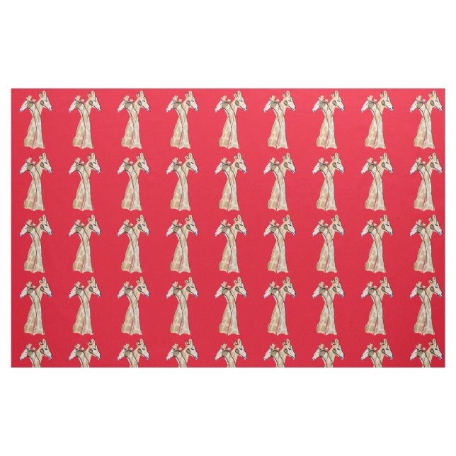 Tissu Cute Giraffe Couple Thunder_Cove (Fat Quarter)