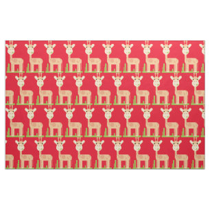 Tissu Cute Giraffe Munching Thunder_Cove