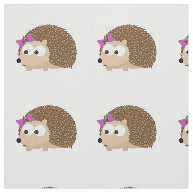 Tissu Cute Girl Hedgehog (Échantillon)