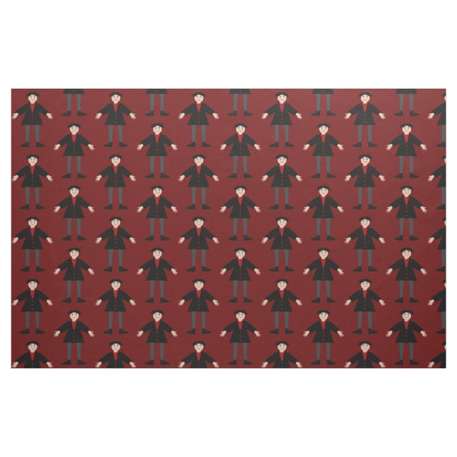 Tissu Cute Halloween Vampire Patterned (Fat Quarter)