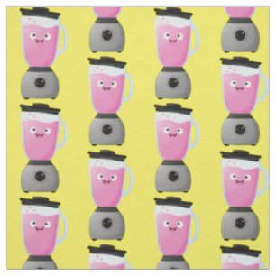 Tissu Cute happy food mixender cuisine appareil dessin a