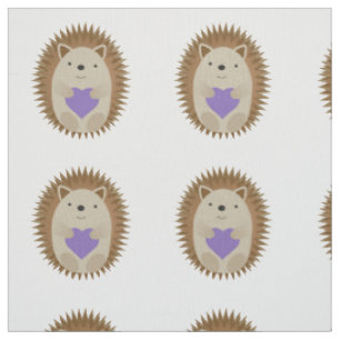 Tissu Cute Hedgehog
