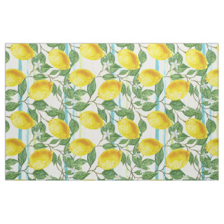 Tissu Cute Hip Tropical Summer Lemon Fruit Motif