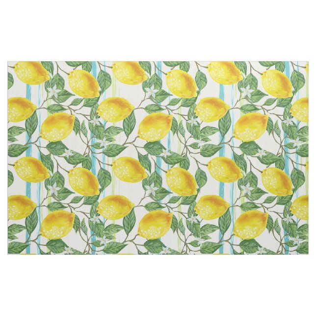 Tissu Cute Hip Tropical Summer Lemon Fruit Motif (Fat Quarter)