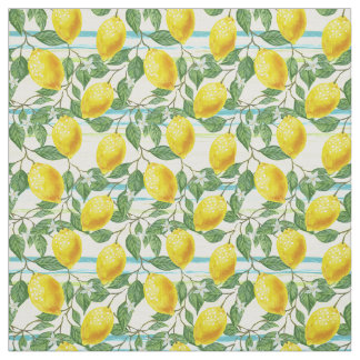 Tissu Cute Hip Tropical Summer Lemon Fruit Motif