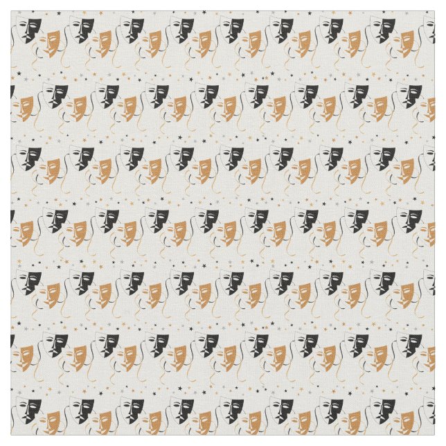 Tissu Cute home cinéma masque film matériel motif (Fermer)