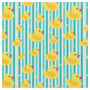 Tissu Cute Jaune Canards En Caoutchouc Motif De Bain À R
