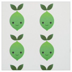 Tissu Cute Kawaii Lime