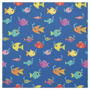 Tissu Cute Kids Fish Baby Nursery Aquarium Tropical