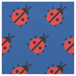 Tissu Cute Lady Bug Enfant Baby Nursery Bug Insect Blue