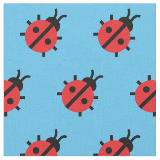 Tissu Cute Lady Bug Enfant Baby Nursery Bug Insect Blue