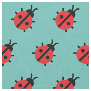 Tissu Cute Lady Bug Enfant Bébé Nursery Bug Insect Turqu