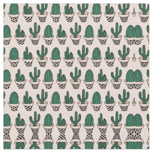 Tissu Cute moderne rose vert poted Motif