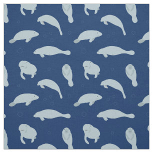 Tissu Cute Motif Manatee