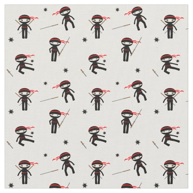 Tissu Cute Ninjas (Fermer)