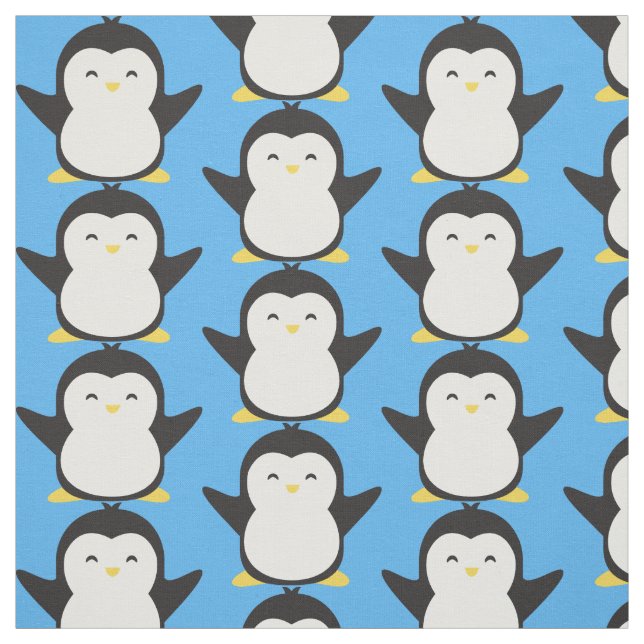 Tissu Cute Penguin (Échantillon)