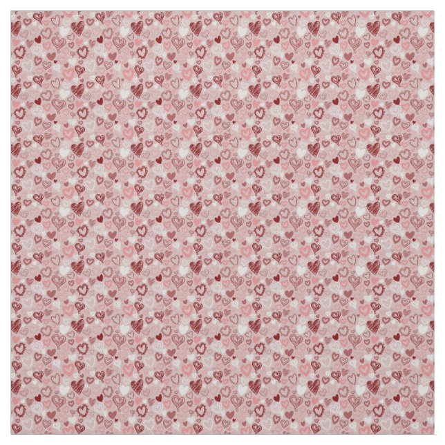 Tissu Cute Rose Hearts Fabric (Échantillon)