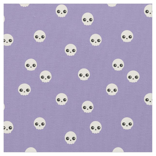 Tissu Cute Skulls Fabric (Fermer)