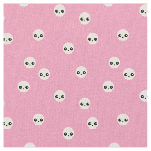 Tissu Cute Skuls (Fermer)