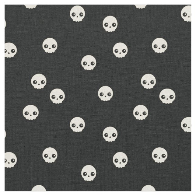 Tissu Cute Skuls (Fermer)