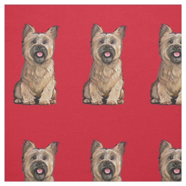 Tissu Cute Wheaten Cairn Terrier Fabric (Échantillon)