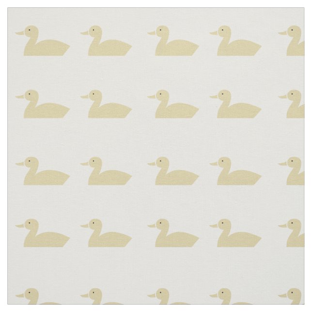 Tissu Cute Yellow Ducks Nursery Motif (Échantillon)