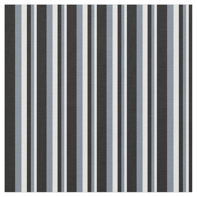 Tissu Cyan clair, gris ardoise et lignes noires (Fermer)