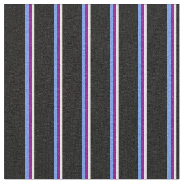Tissu Cyan clair, pourpre, Cornouailles Bleu et Noir (Fermer)