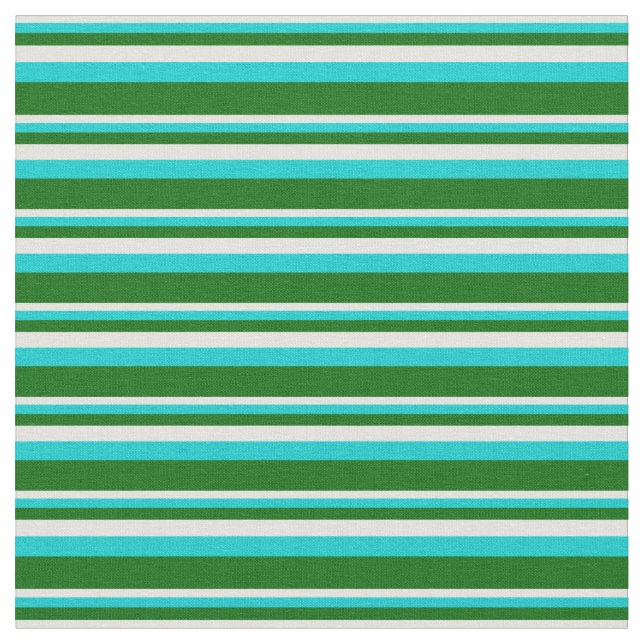 Tissu Cyan clair, Turquoise foncé et Vert foncé (Fermer)