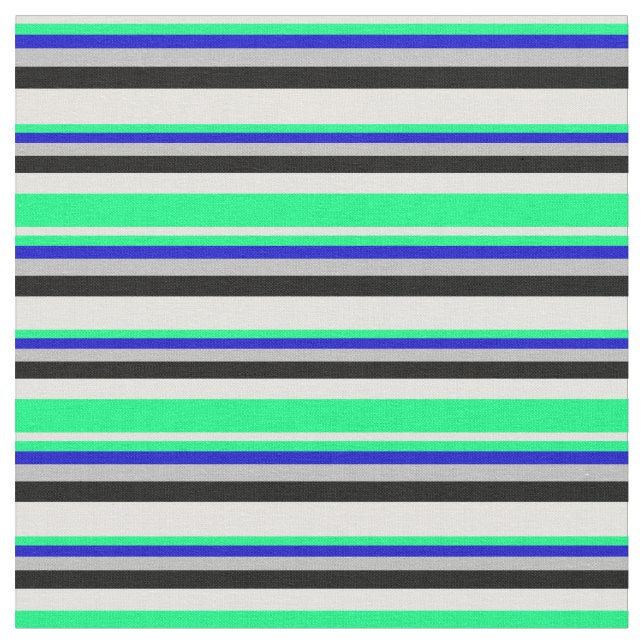 Tissu Cyan clair, vert, bleu, gris et noir (Fermer)