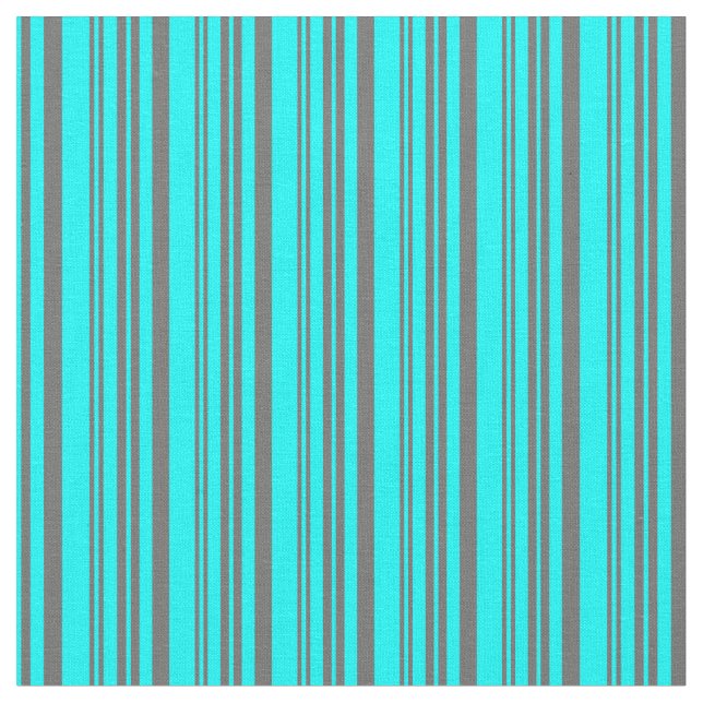 Tissu Cyan & Dim Grey Motif des rayures (Fermer)