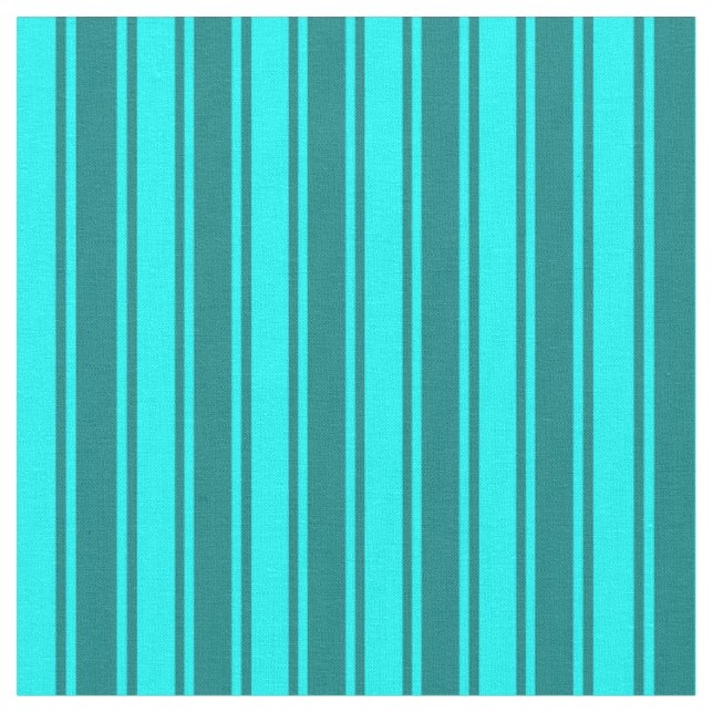 Tissu Cyan et Motif Turquoise (Fermer)