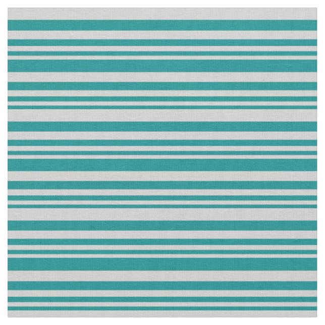 Tissu Cyan foncé et gris clair lignes Motif (Fermer)
