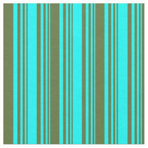 Tissu Cyan & Olive foncé Vert Motif