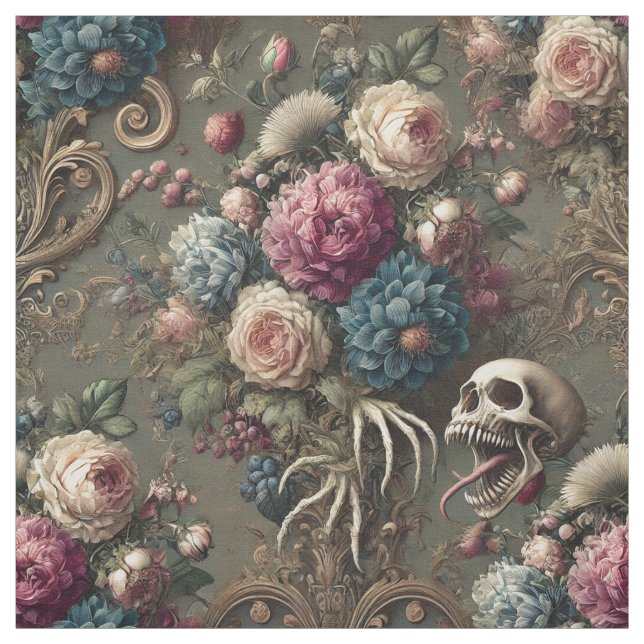 Tissu Cynique du dimanche - Carrelage gothique victorien (Échantillon)