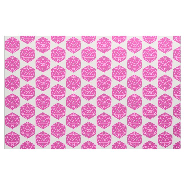 Tissu D20 Rose (Yard)