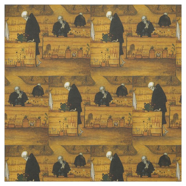 Tissu d’art Jardin de la mort de Simberg (Échantillon)