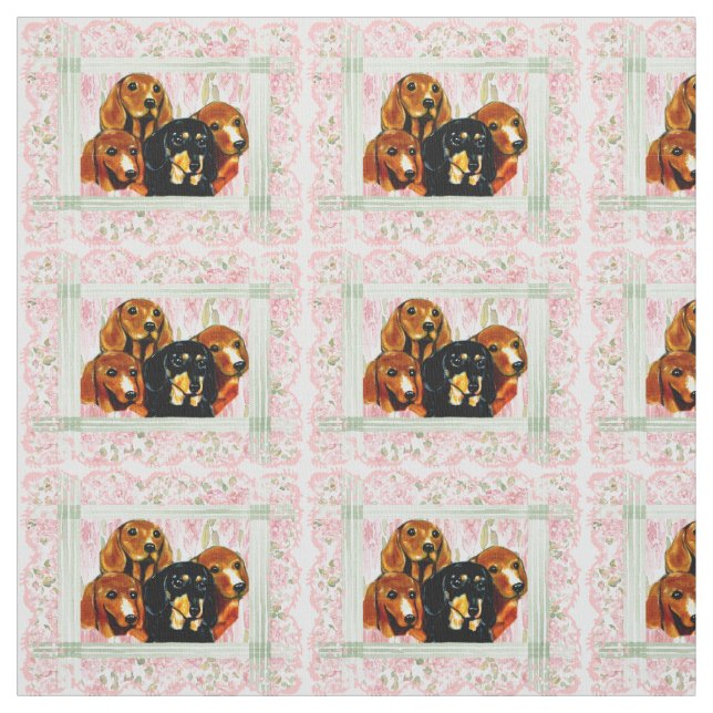 Tissu Dachshund (Échantillon)