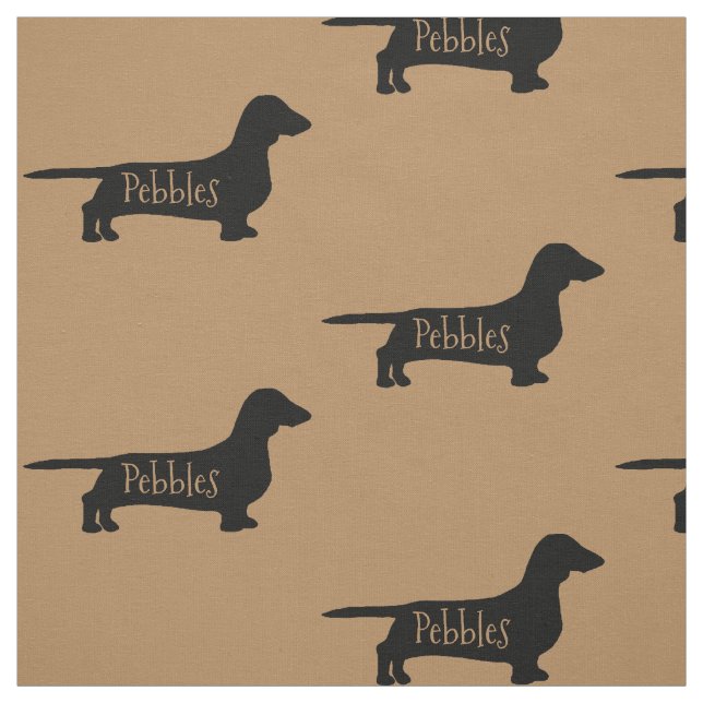 Tissu Dachshund Chien Personnalisé (Échantillon)