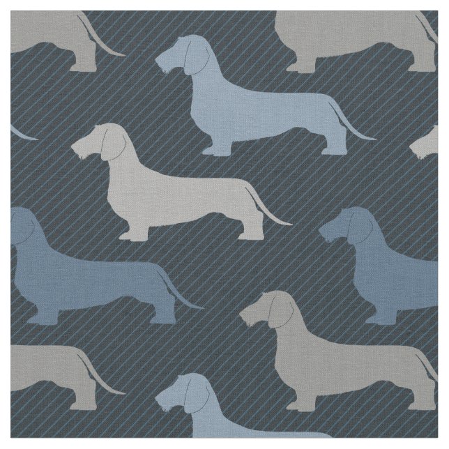 Tissu Dachshund - Fil Haired (Fermer)
