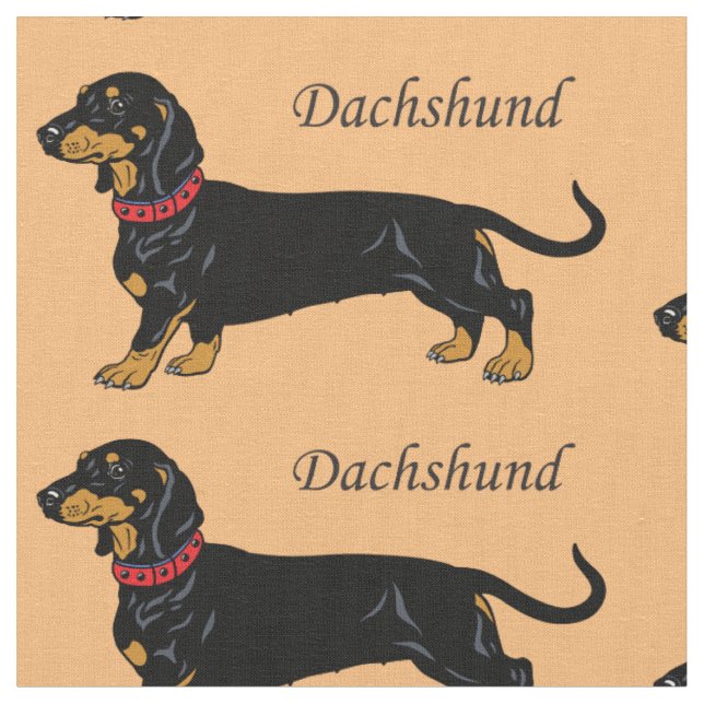 Tissu Dachshund race de chiens (Fermer)