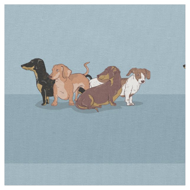 Tissu Dachshunds (Fermer)