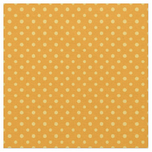 Tissu Daffy-down Dillies Points Jaunes sur Orange