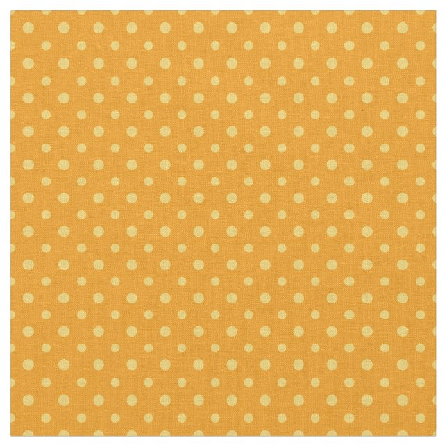 Tissu Daffy-down Dillies Points Jaunes sur Orange (Fermer)
