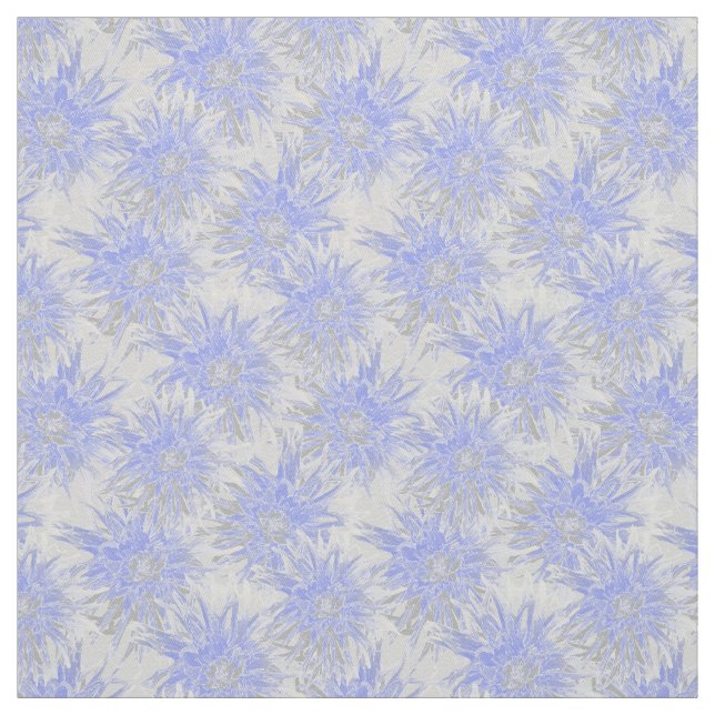 Tissu Dahlia bleu-gris. (Échantillon)